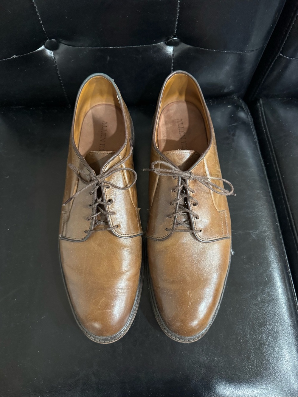 Allen Edmonds Brown Leather Derby Shoes. Size 11